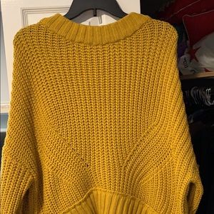 High- low knit sweater